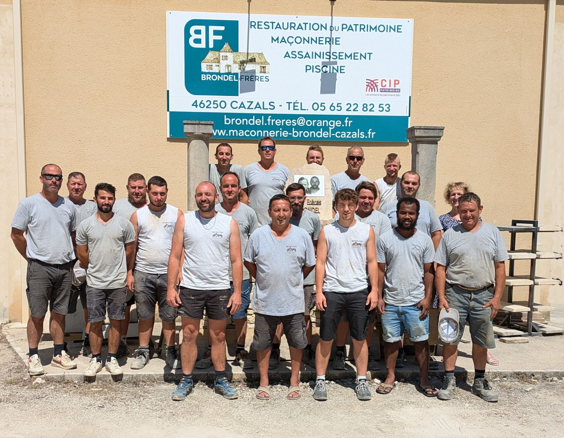 L'équipe de l'entreprise Brondel Frères