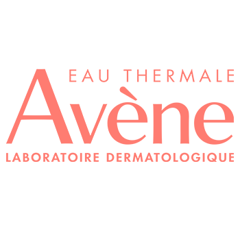 Avène logo in coral; text says