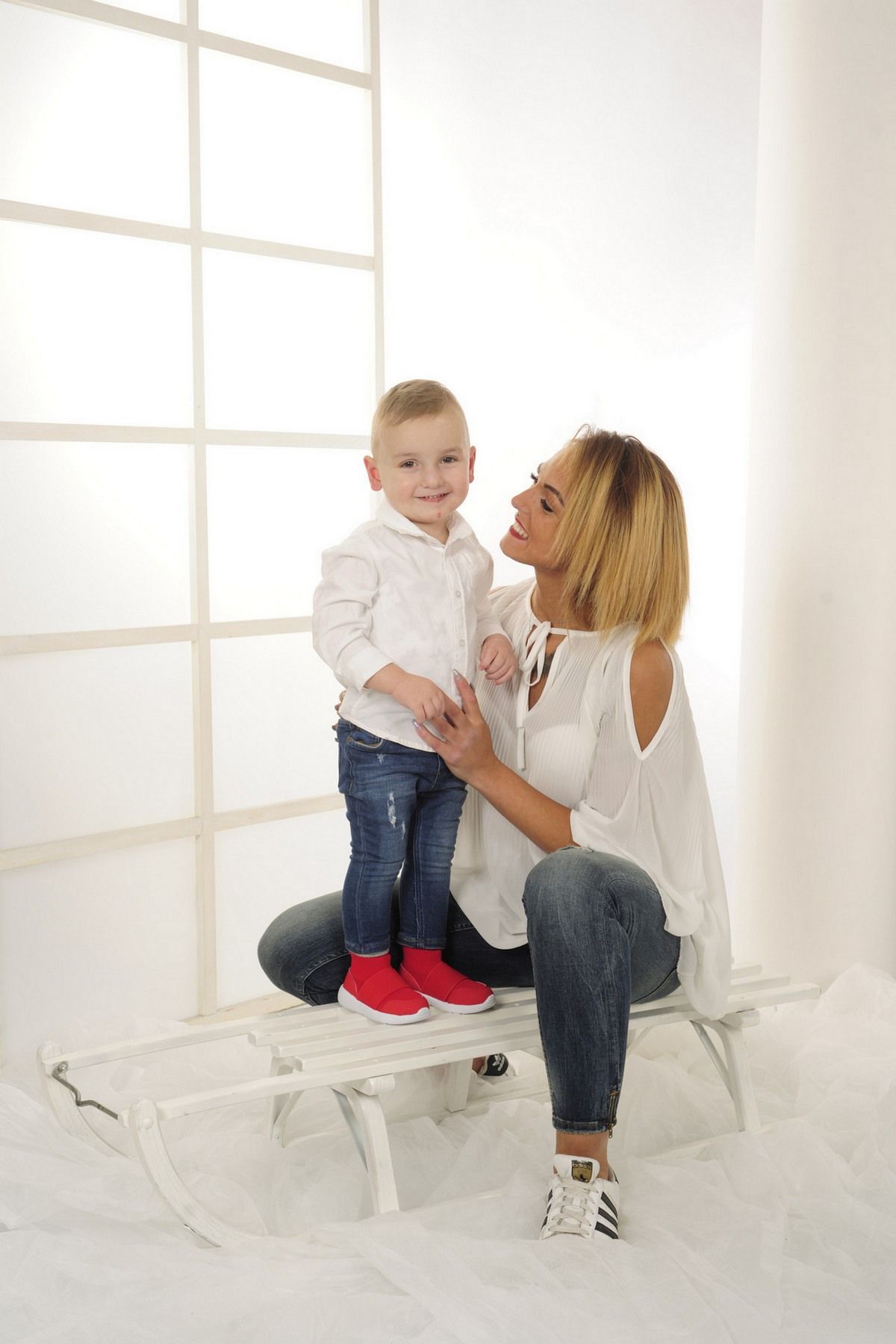 Familienfoto Mutter mit Kind