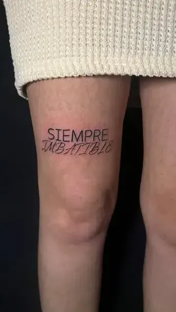 Tatuaje en la pierna: 