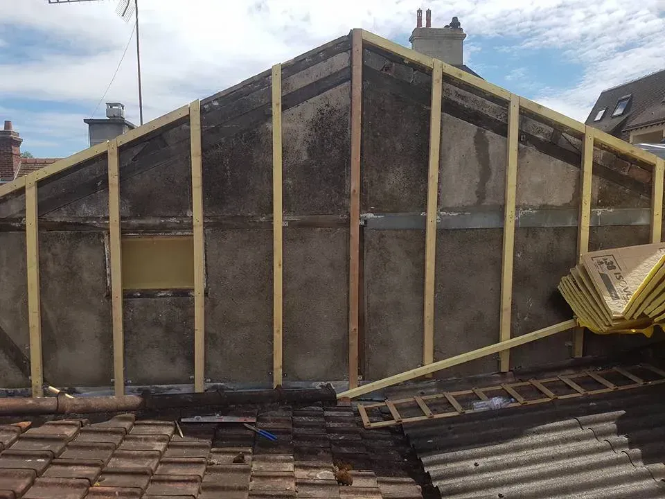 Début de travaux pour bardage