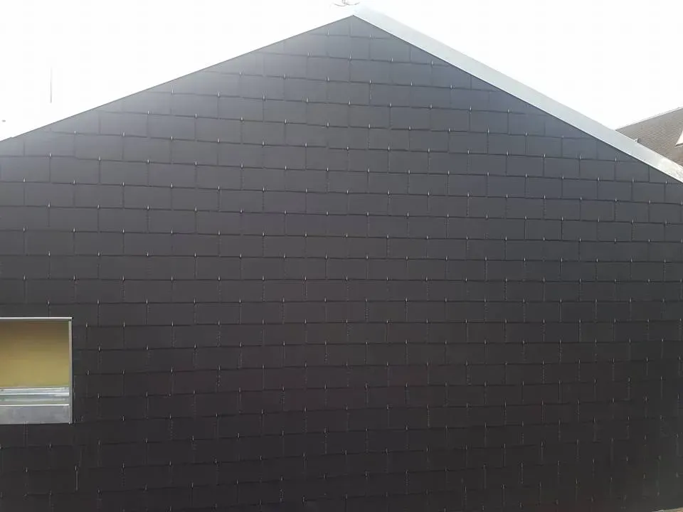 Travaux de bardage terminés