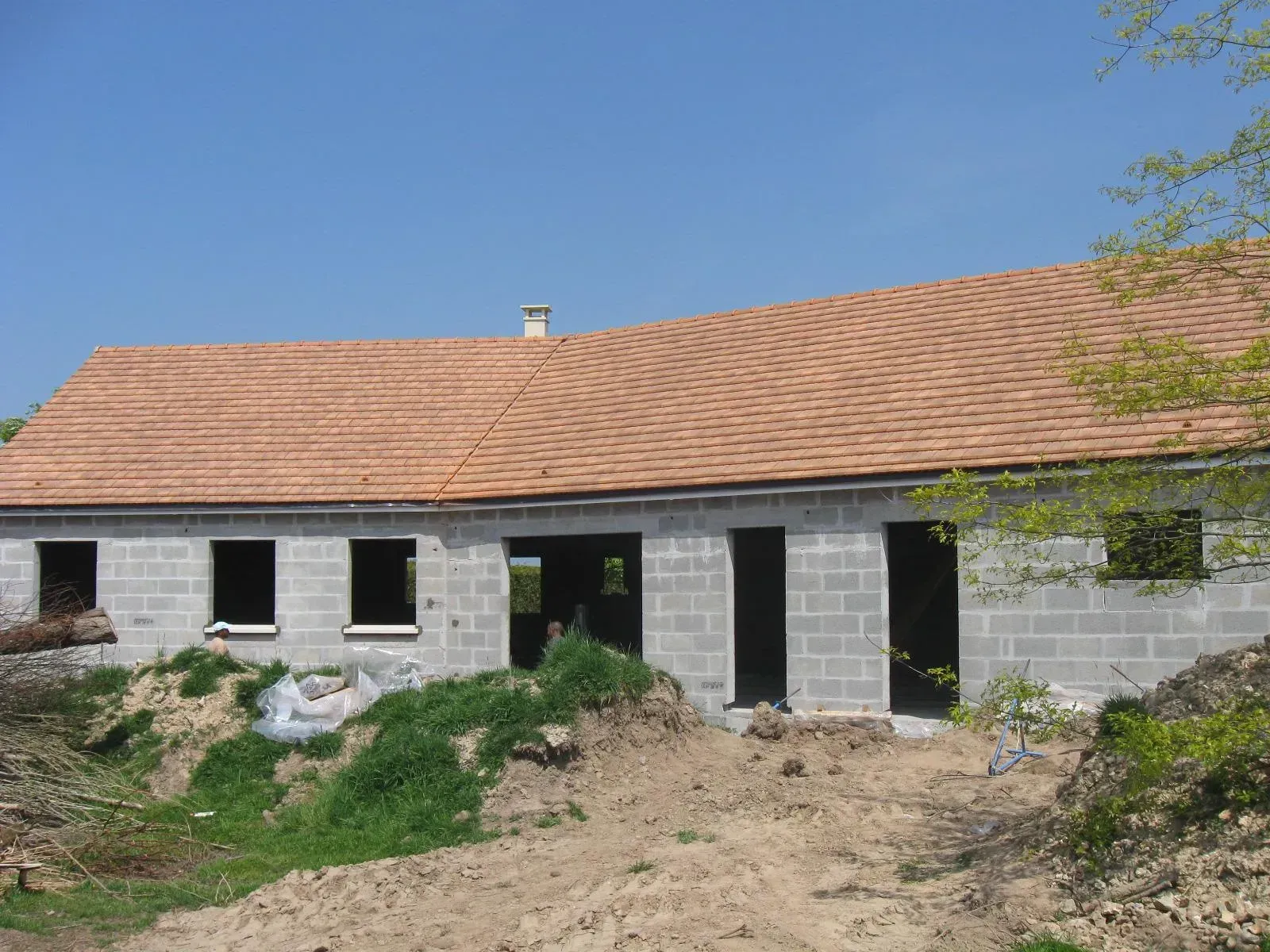 Toiture en tuile neuve