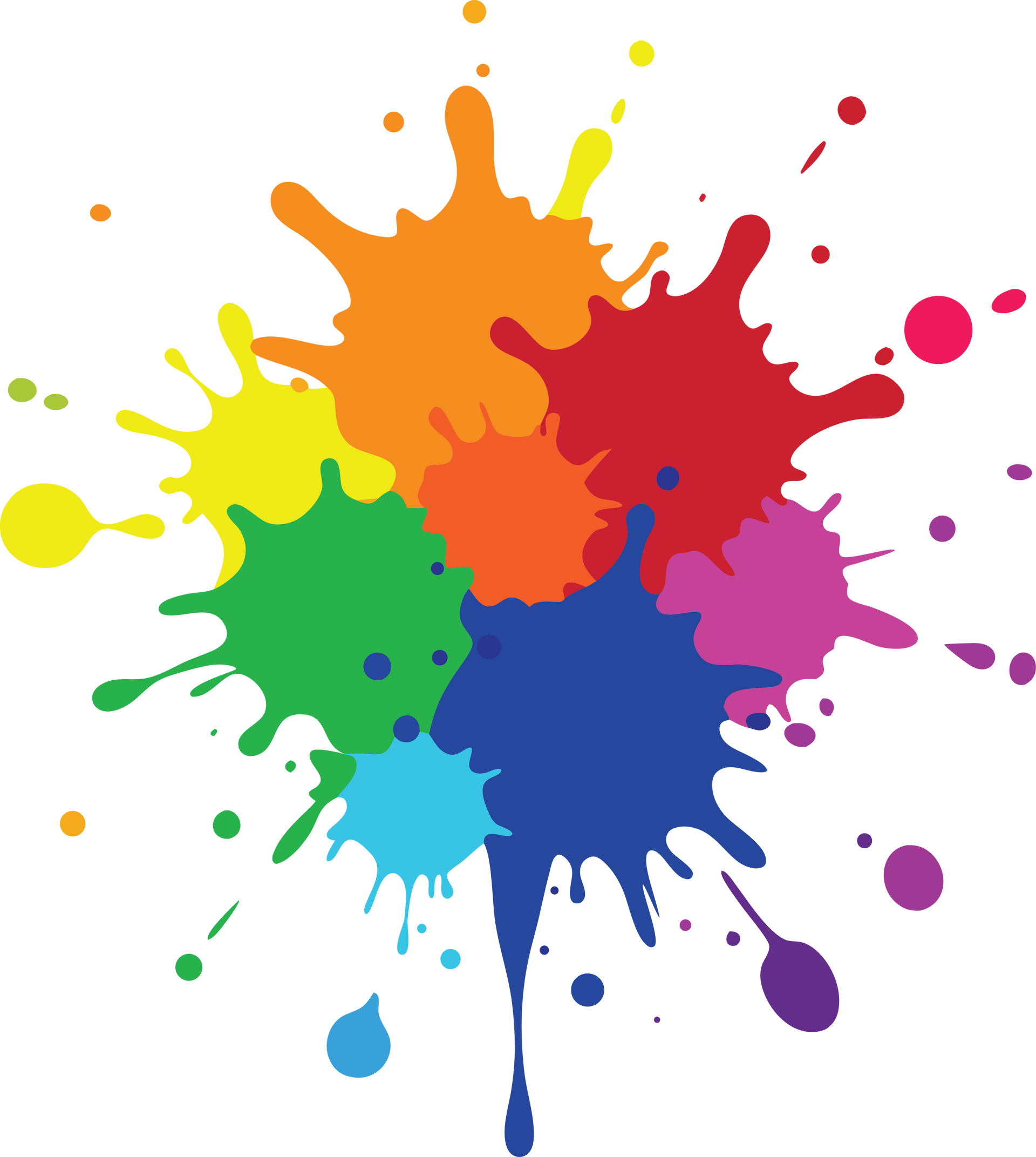 Une flaque de peintures