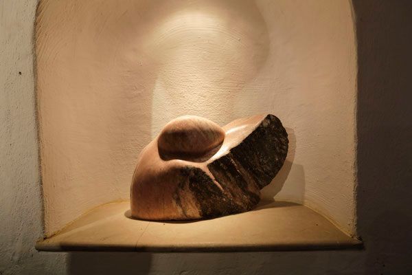 Beleuchtete Skulptur | Bildhauer Urs Imhof | Haus zum Steigbrunnen | Klingnau