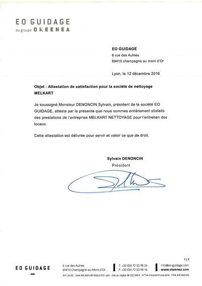 Attestation écoguidage