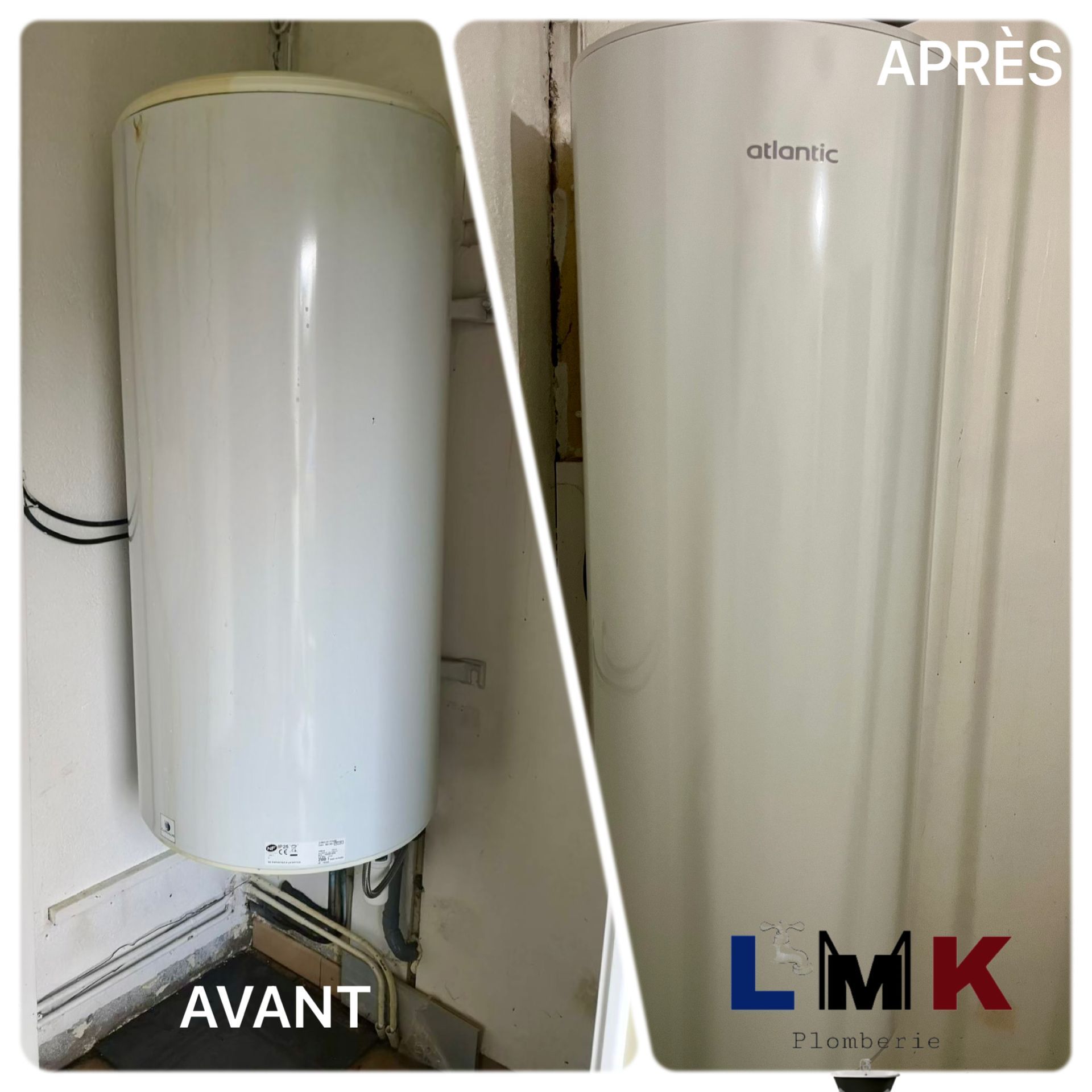 Chaudière avant et après travaux