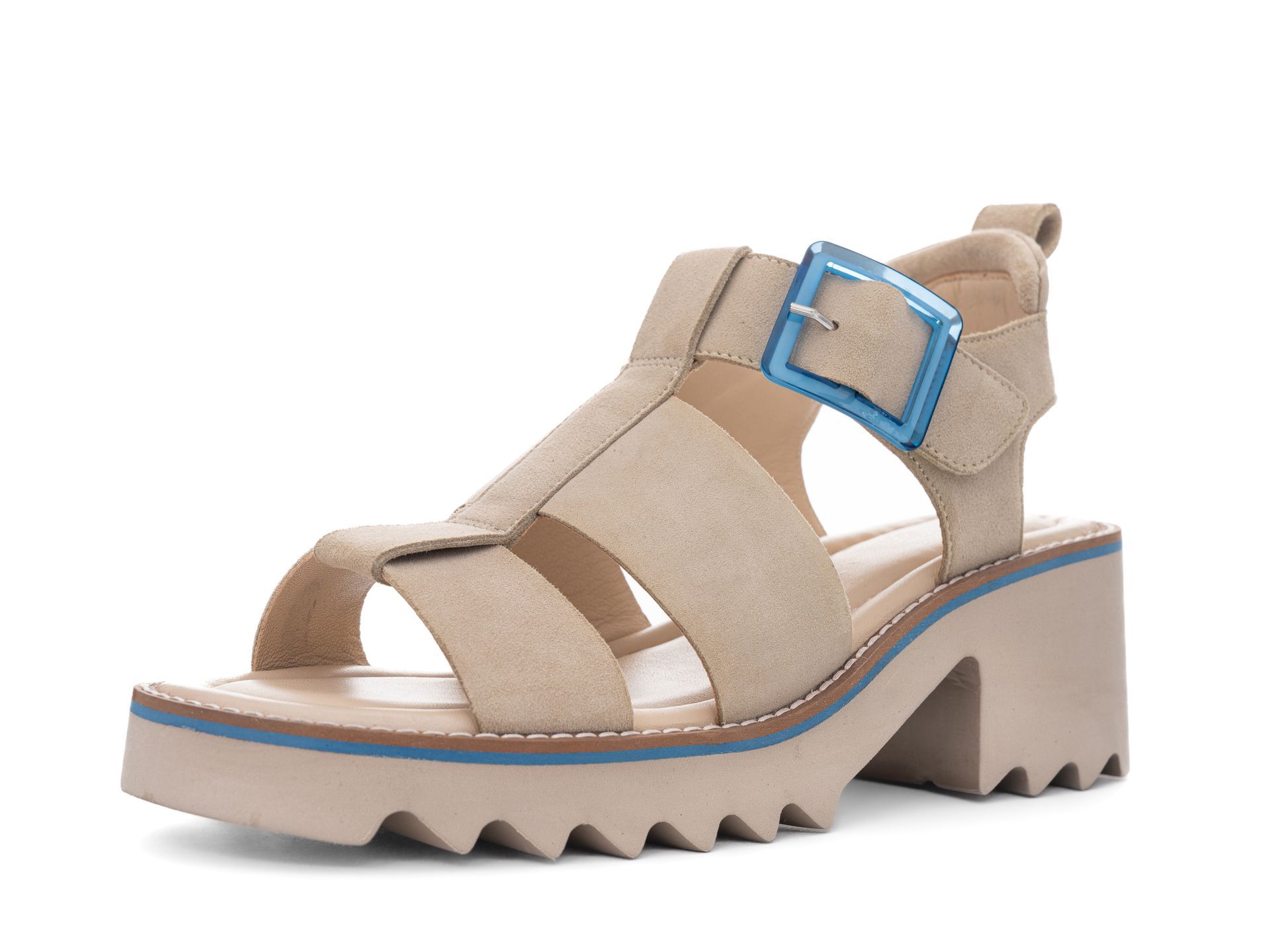 Sandales à talons montants