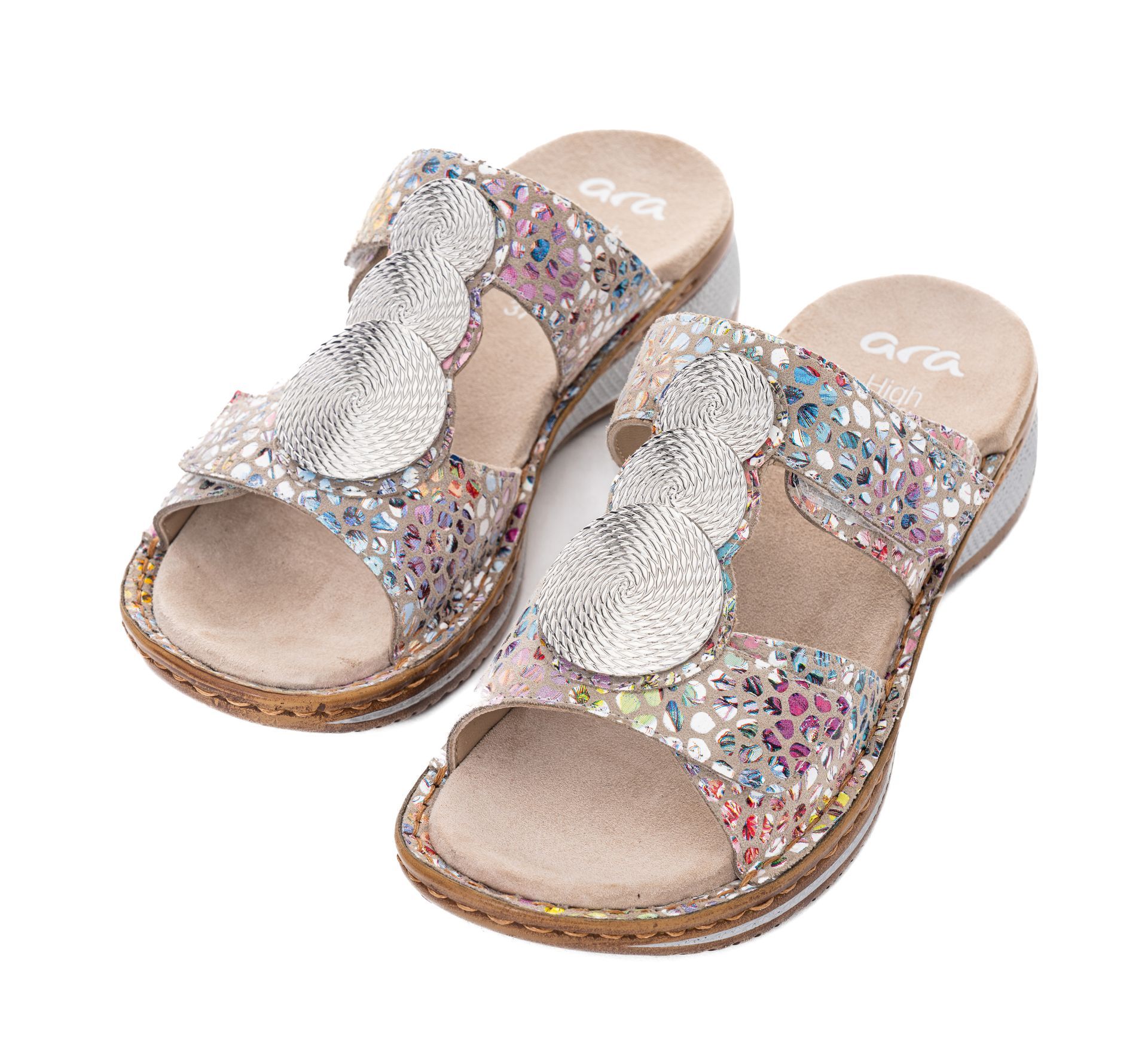 Sandales nu mosaïque