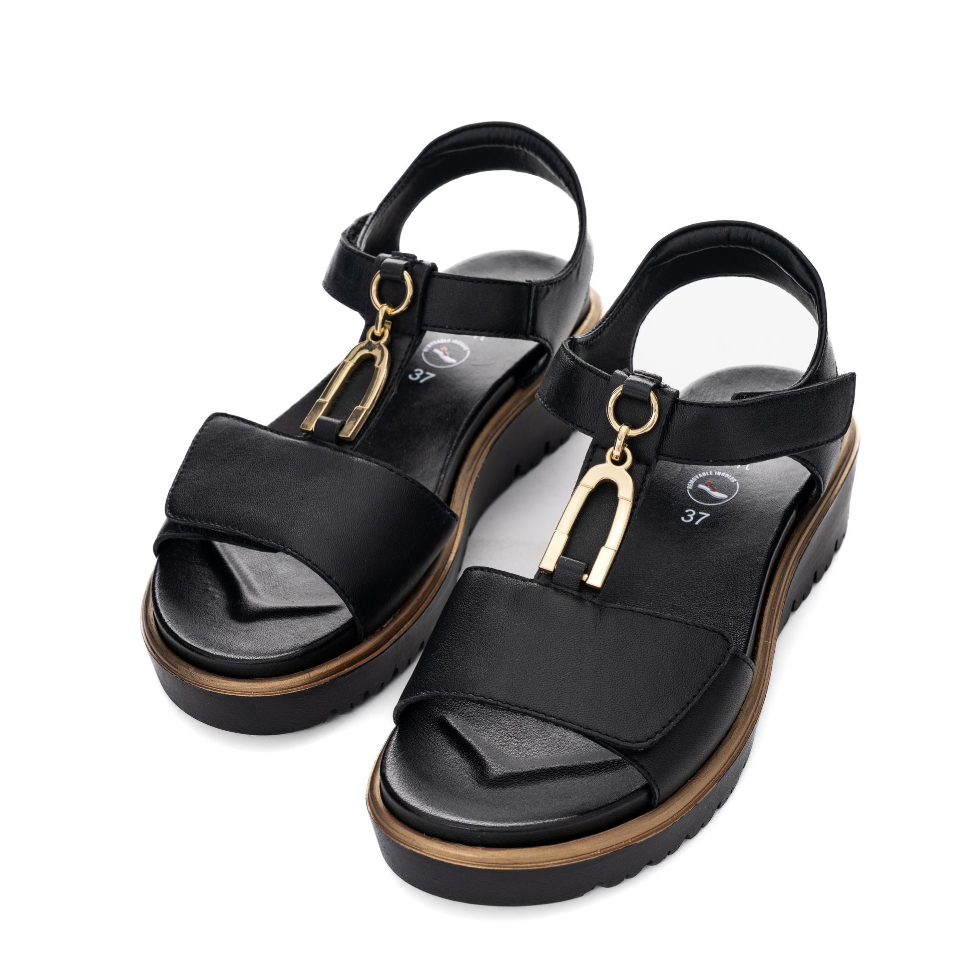 Sandale noire ouverte