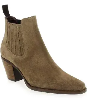 Bottines talon marron