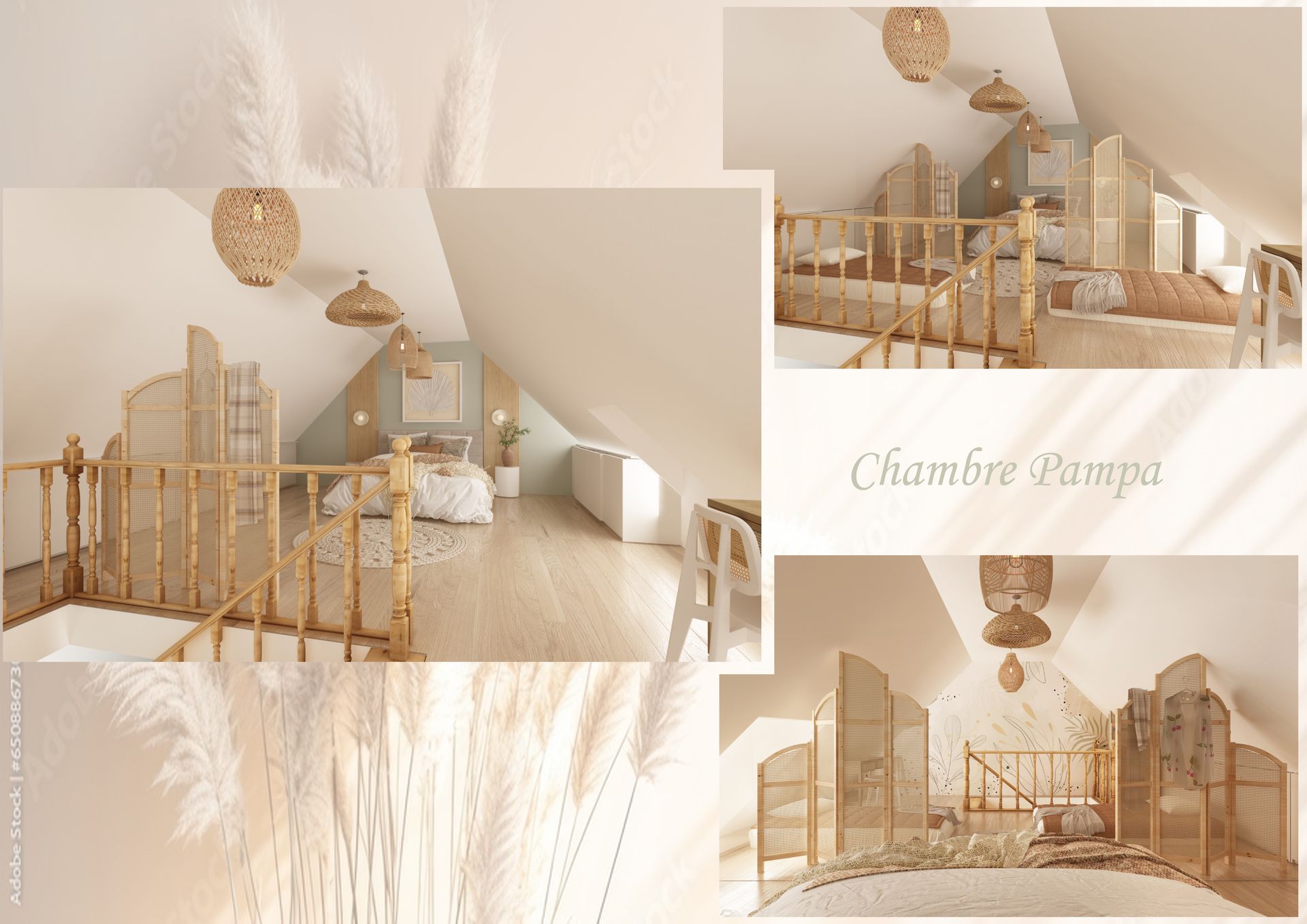 Compilation d'images d'une chambre pour enfants