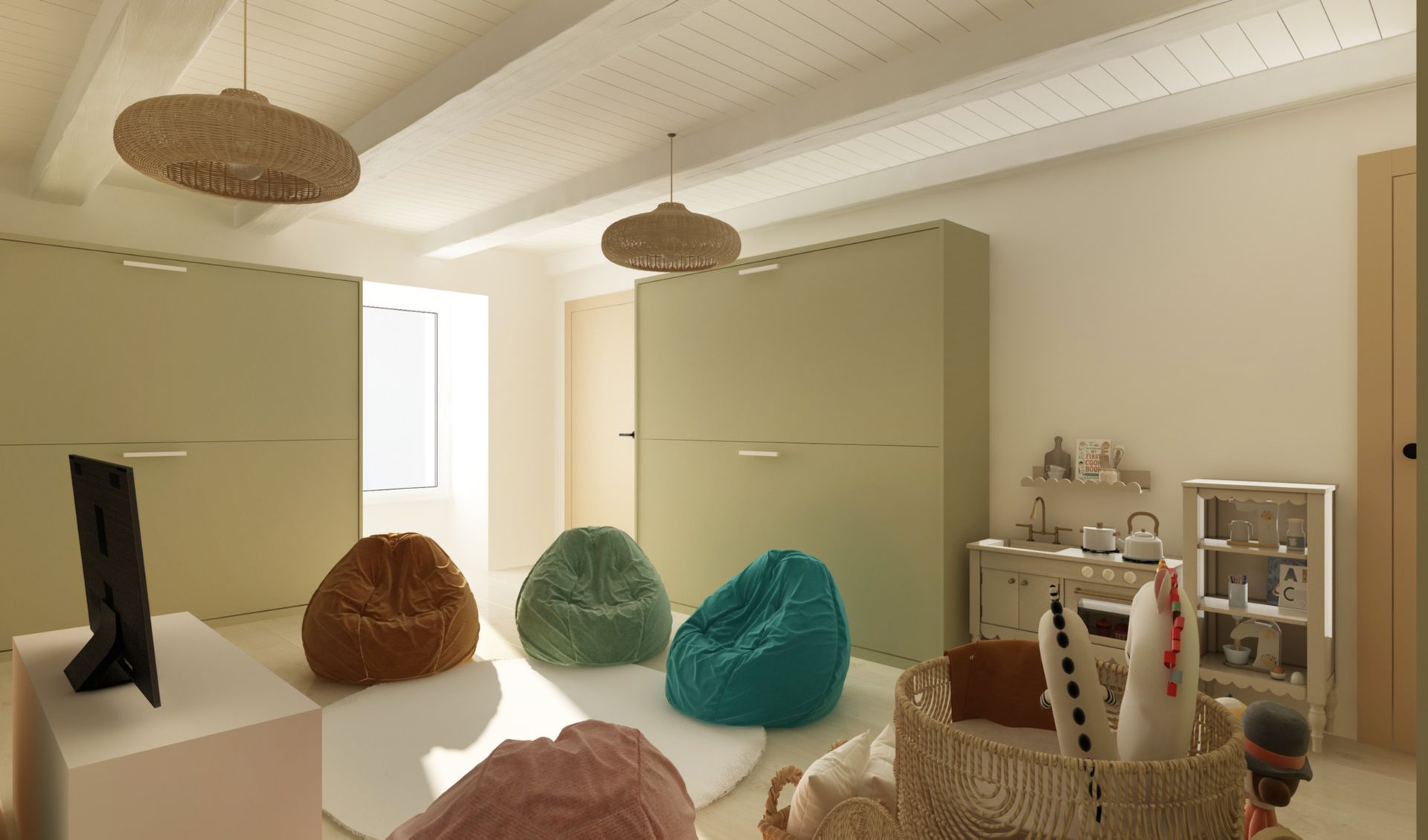 Espace de jeux pour enfants très coloré