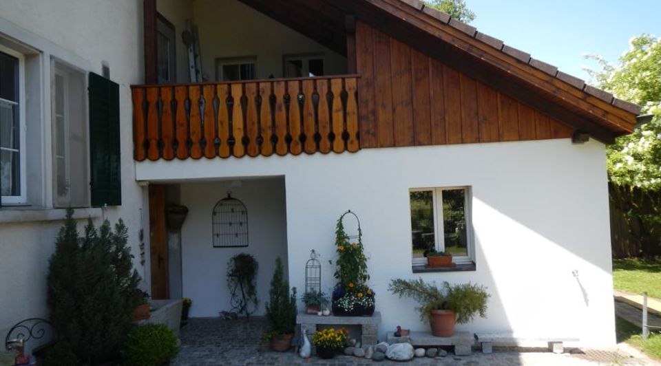 Haus, das von der Malerei Schneider gestrichen wurde