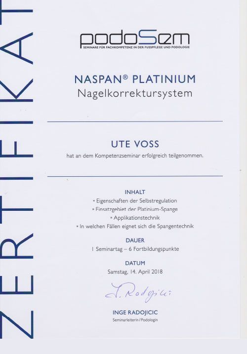 Urkunde GEHWOL, GERLACH