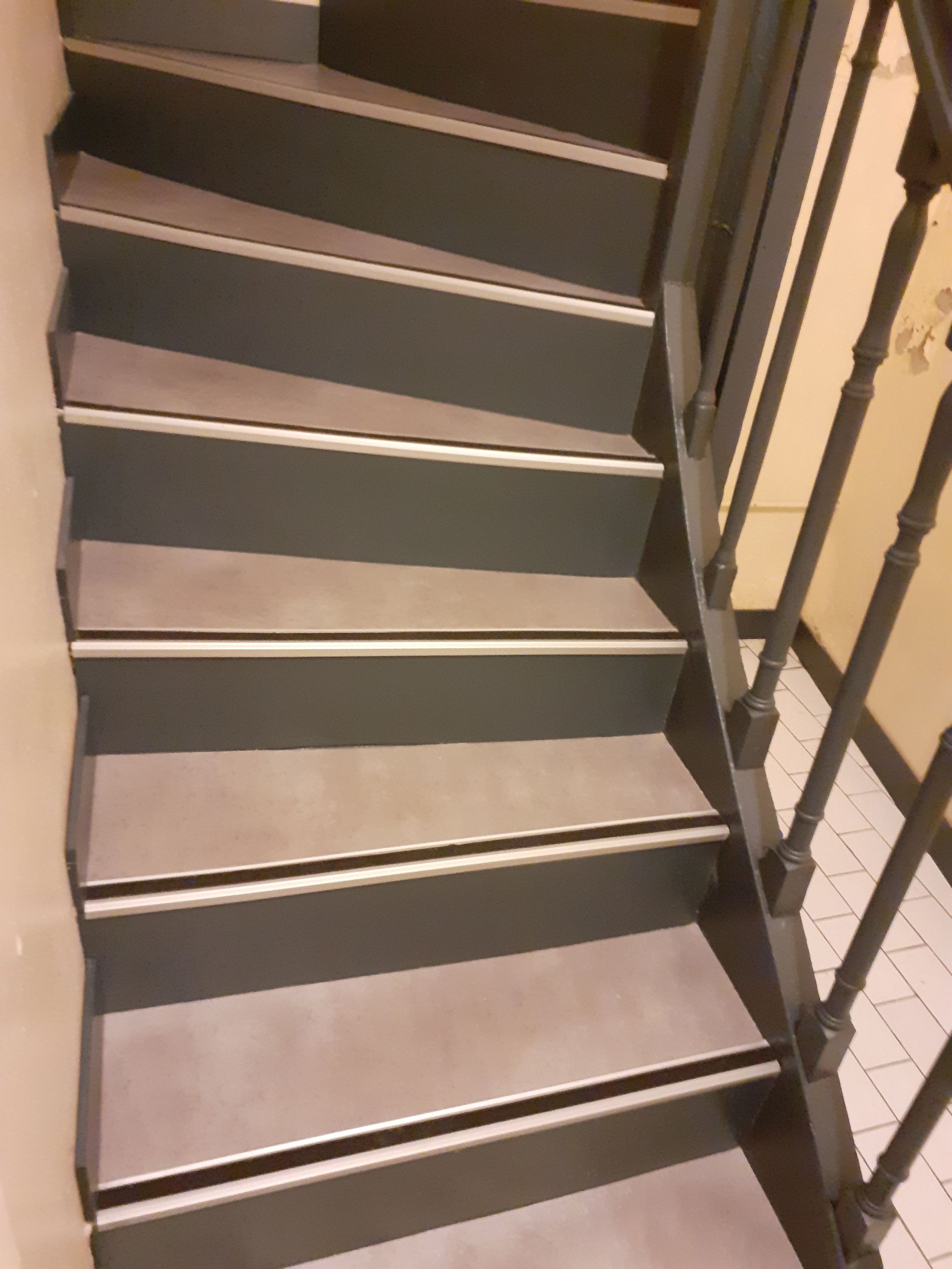 Habillage escalier après