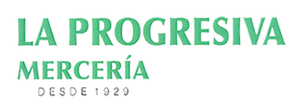 A green and white logo for la progresiva merceria