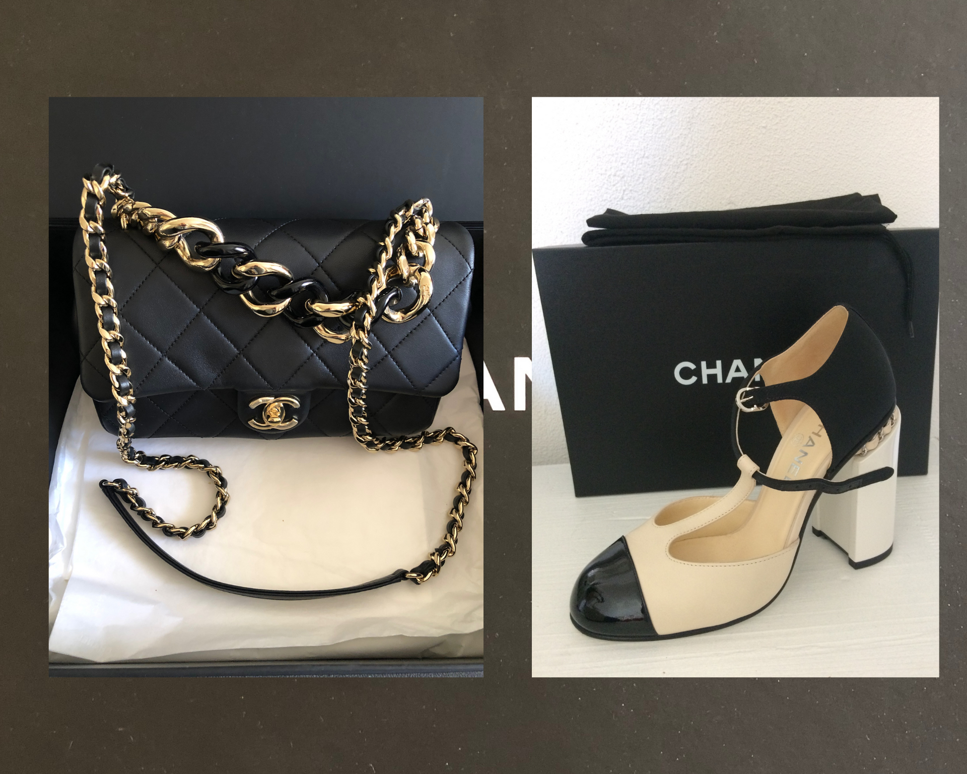 Sac et chaussures salomé - Chanel