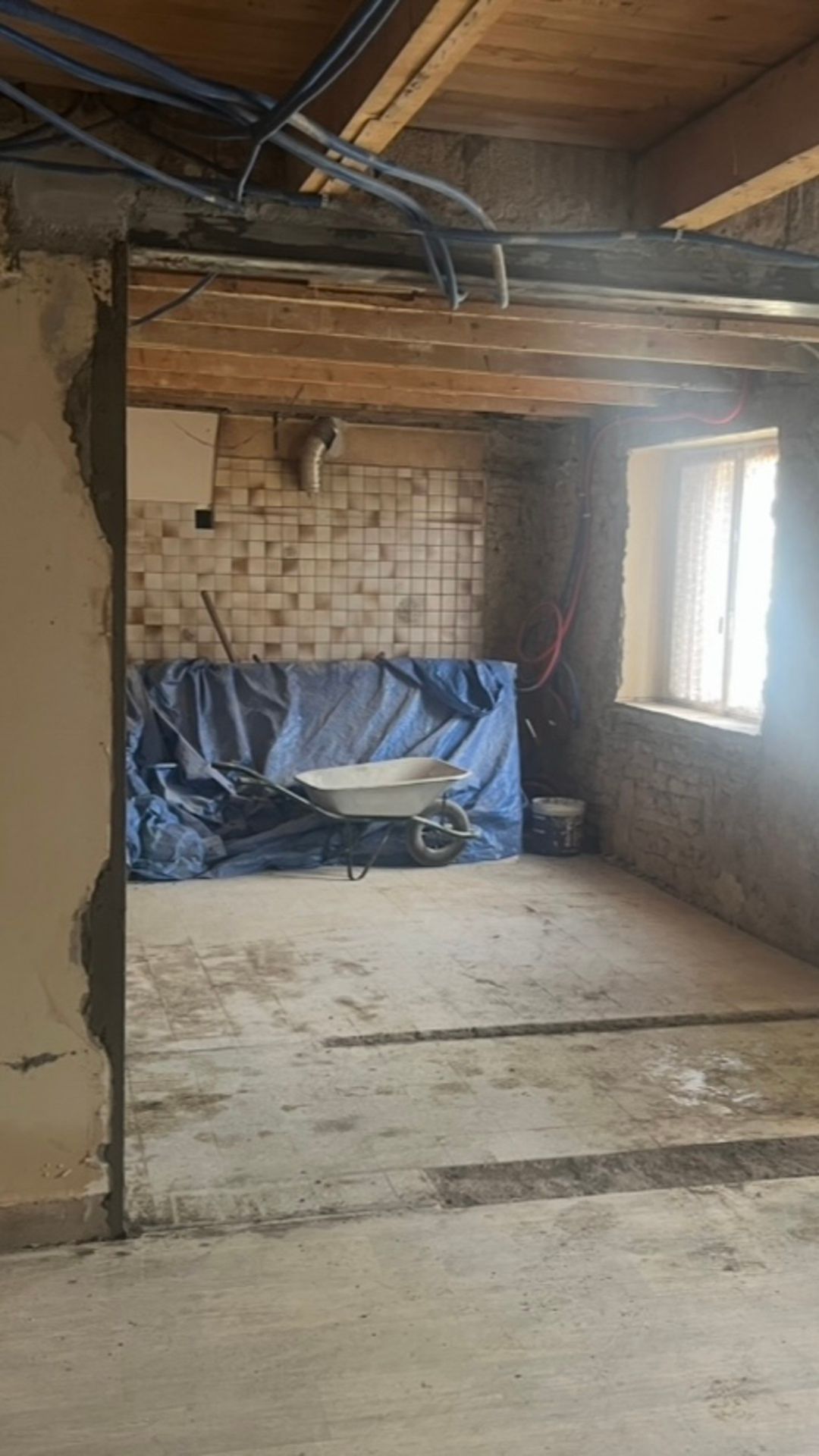 Pièce en cours de rénovation