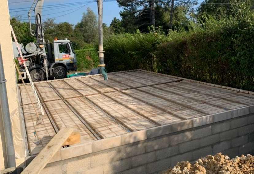 Coulage de dalle en béton