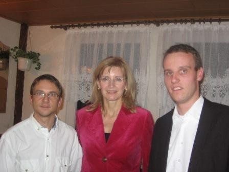 Birgit von Derschau im Café Buechner