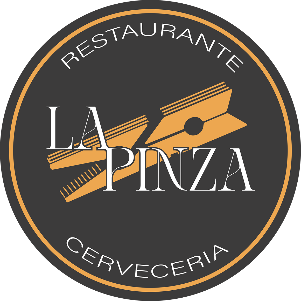 Un logotipo para El Paleto Taberna muestra un tenedor y una cuchara.