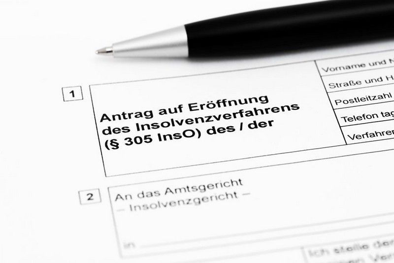 Antrag auf Eröffnung des Insolvenzverfahrens bei einer Privatinsolvenz Beratung. 
