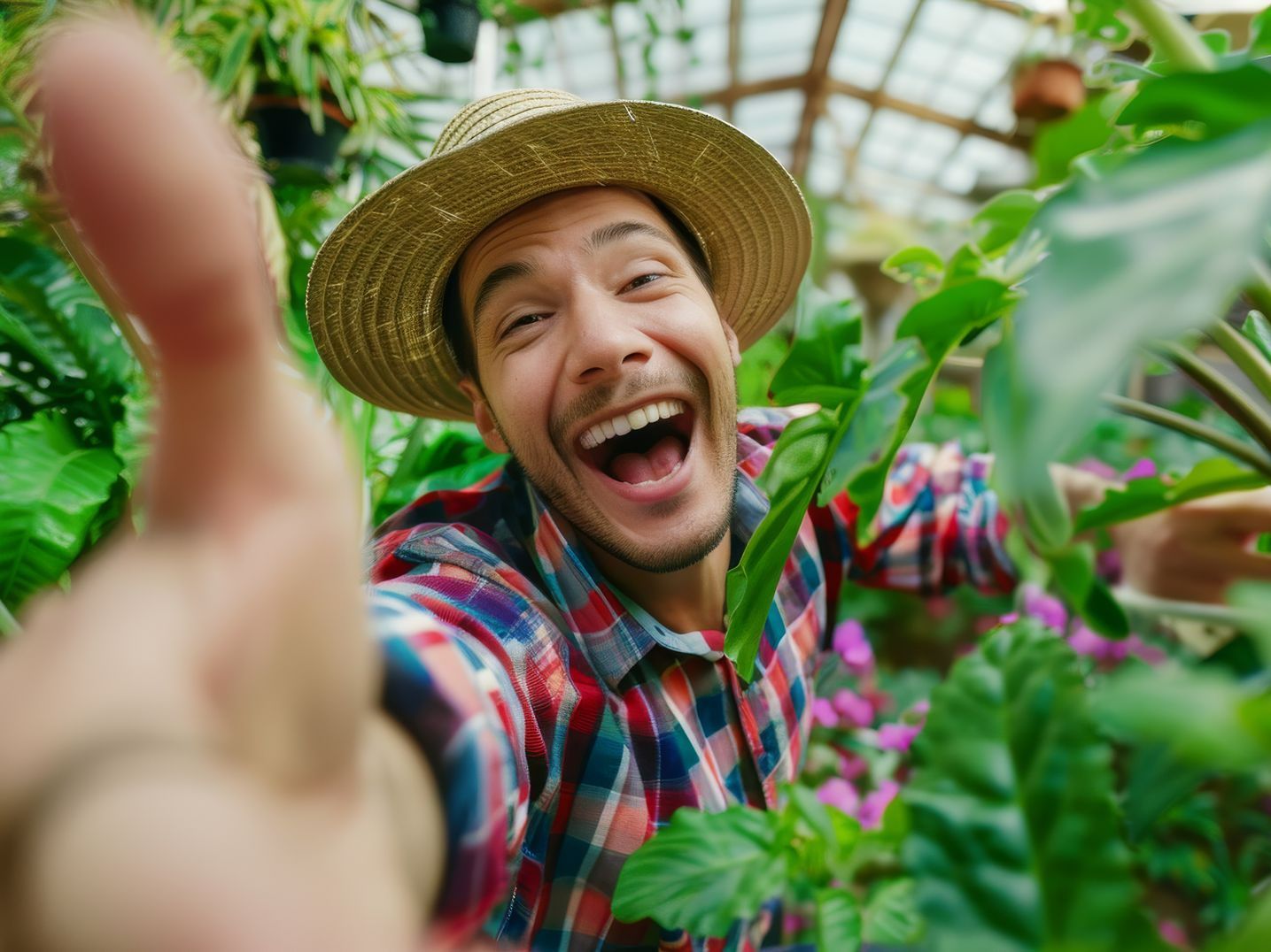 Agriculteur souriant