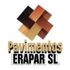 Logotipo para Pavimentos Erapa SL, que presenta cuadrados en capas en tonos marrones y dorados