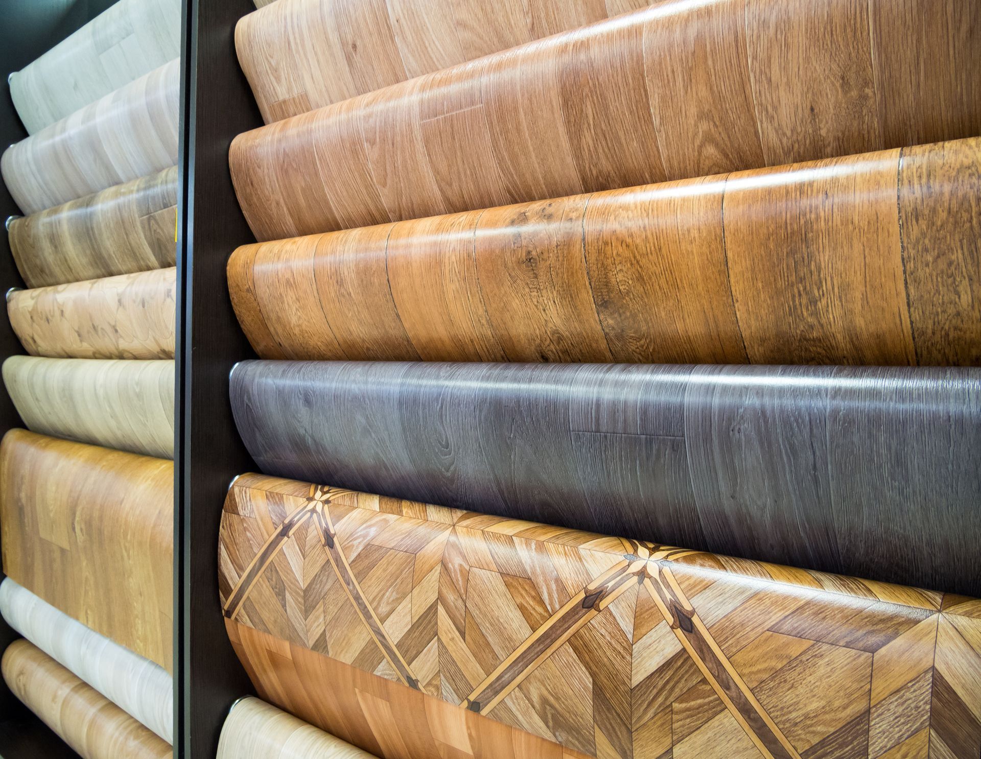 Différents sols souples en PVC