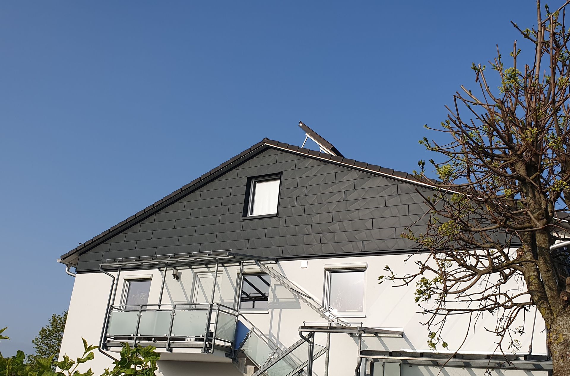 Giebelverkleidung mit Prefa Siding X