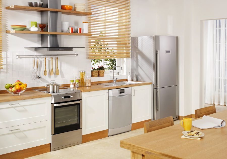 Cajones prácticos en la cocina