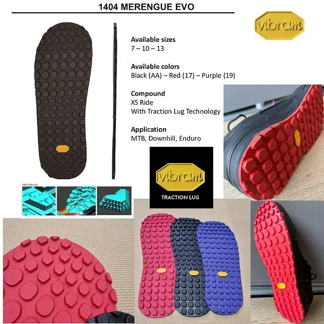 La palabra vibram que está en un zapato.