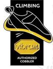 Una imagen de un zapato de escalada con el logotipo de Vibram.