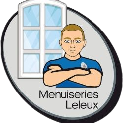 Vers la page d'accueil. Logo Menuiseries Leleux.