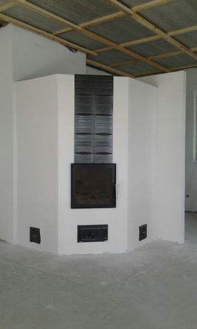 käsinmuurattu yksilöllinen tulisija