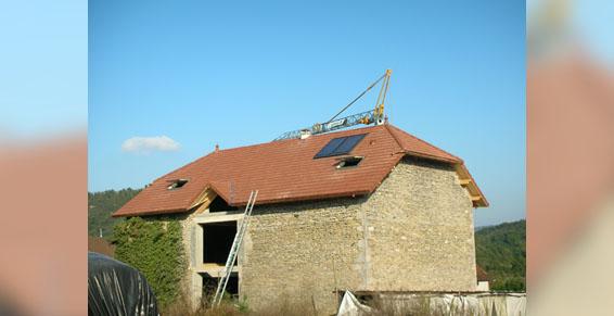 Transformation d'une grange en maison d'habitation