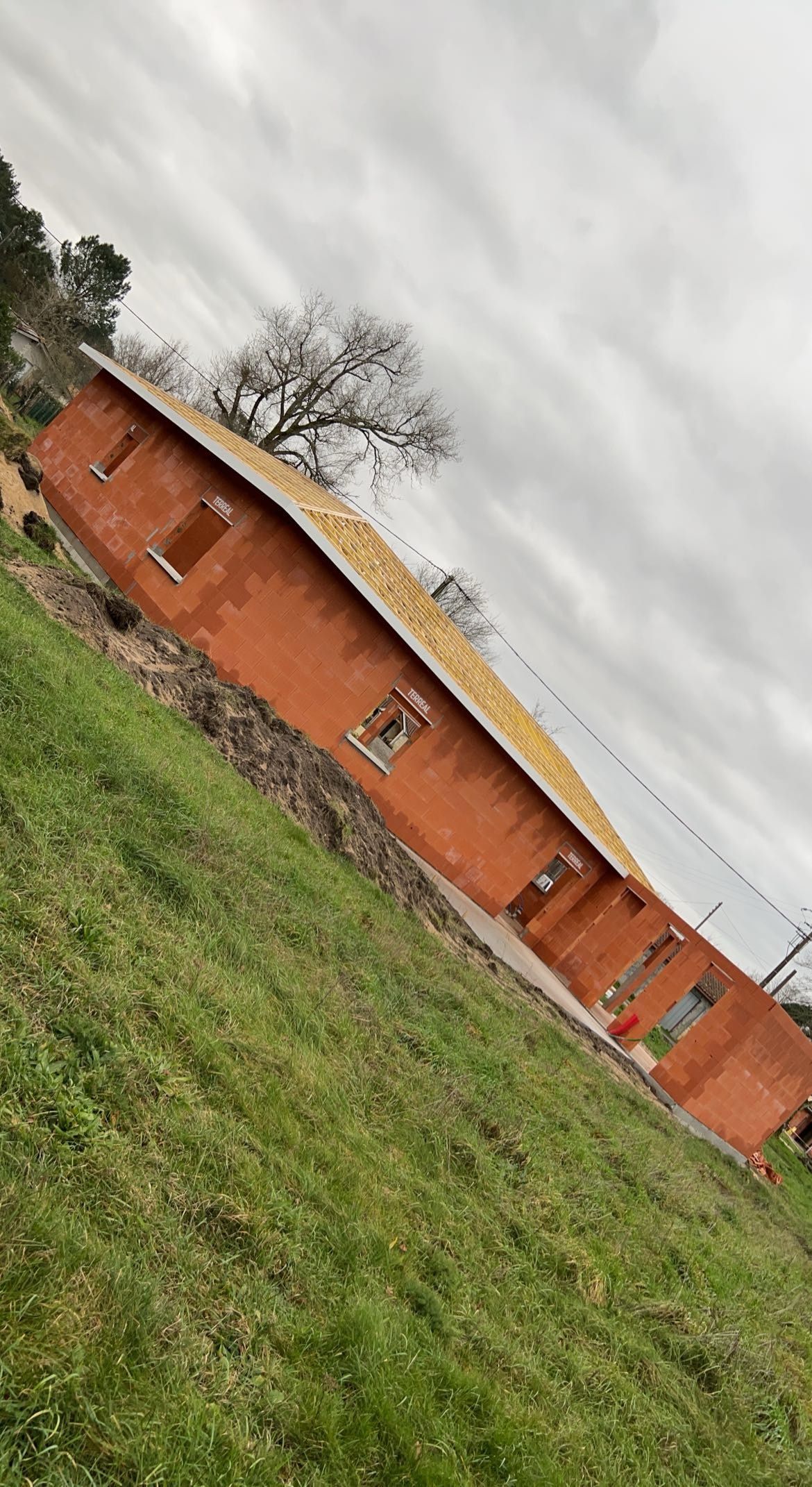 Toiture avant construction