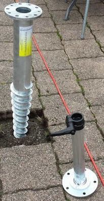 Schraubfundament für Sonnenschirme