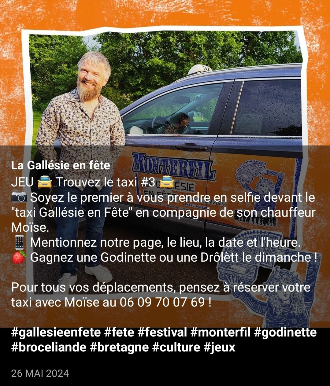 Post Facebook du festival