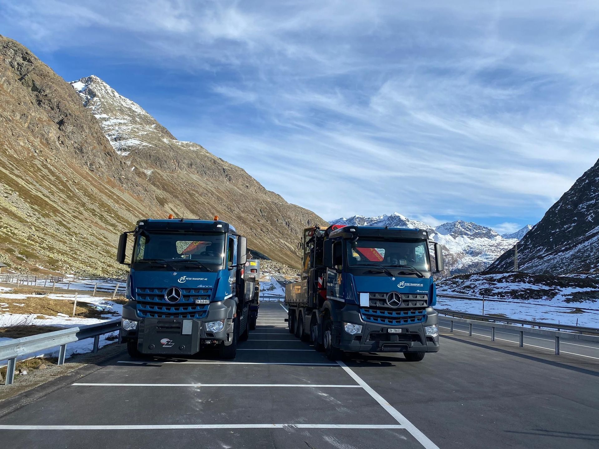 Transport Greifarm Fuhrpark Zürich Schweiz