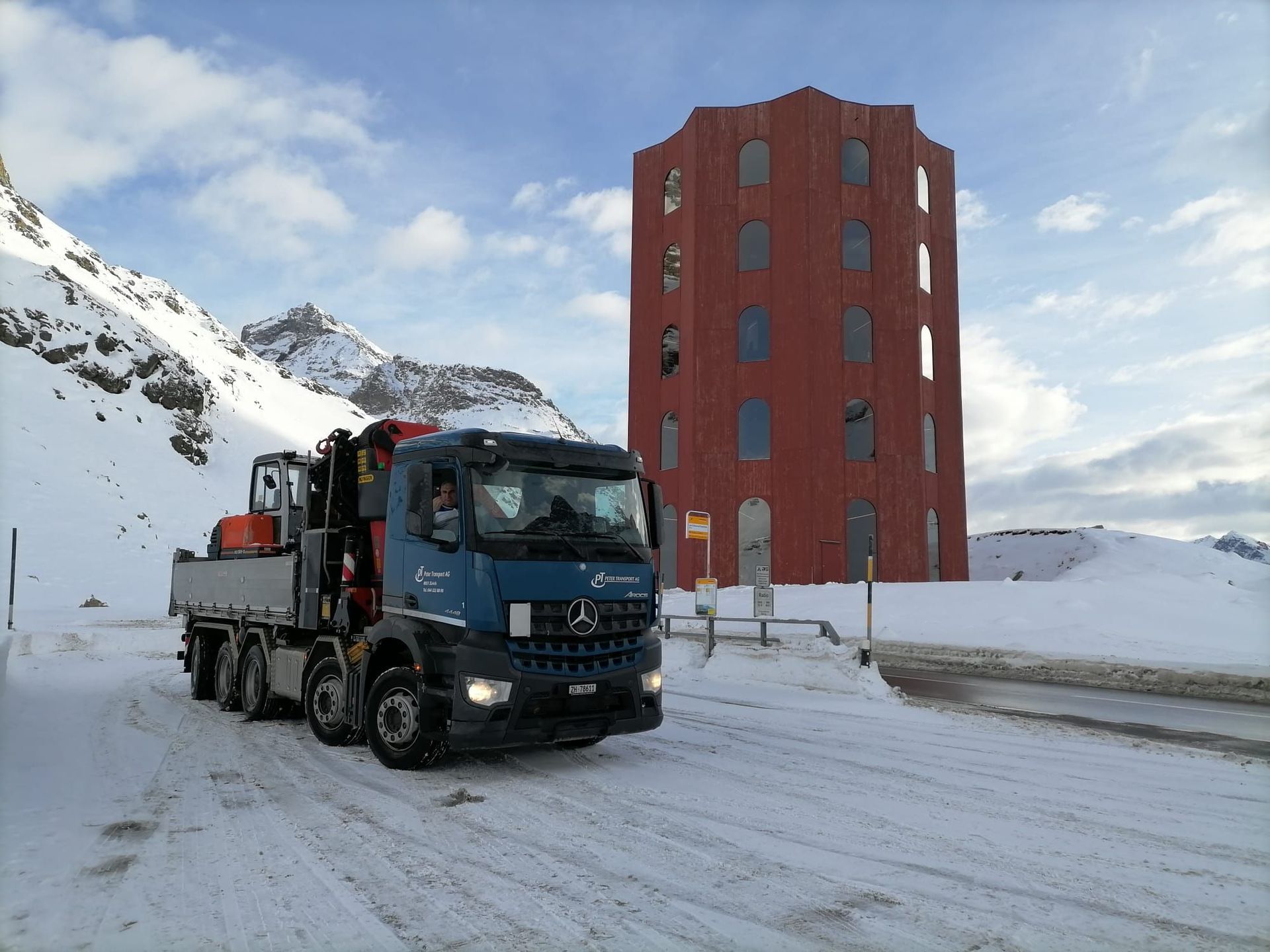 Transport Greifarm Fuhrpark Zürich Schweiz