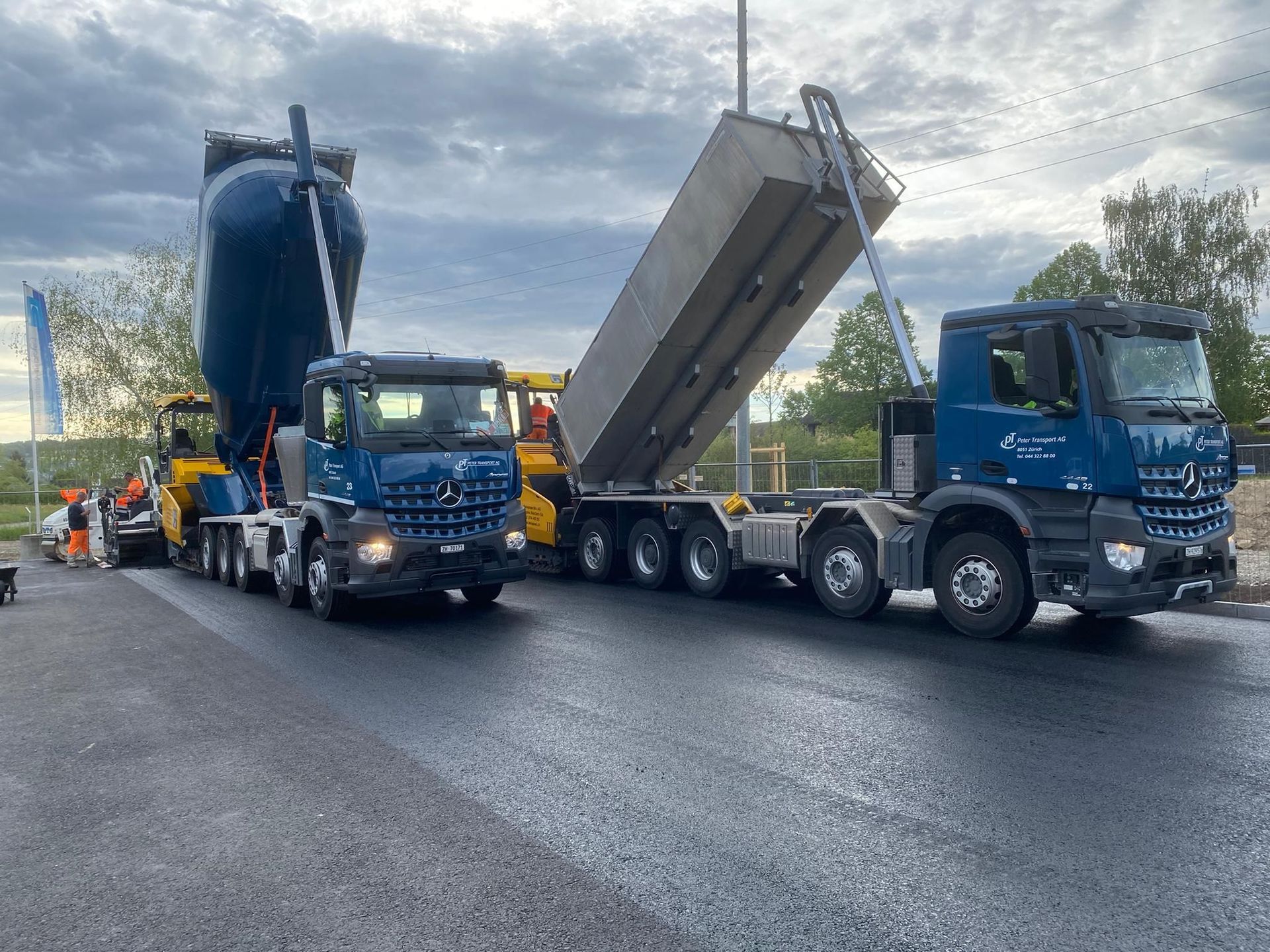 Transport Greifarm Fuhrpark Zürich Schweiz