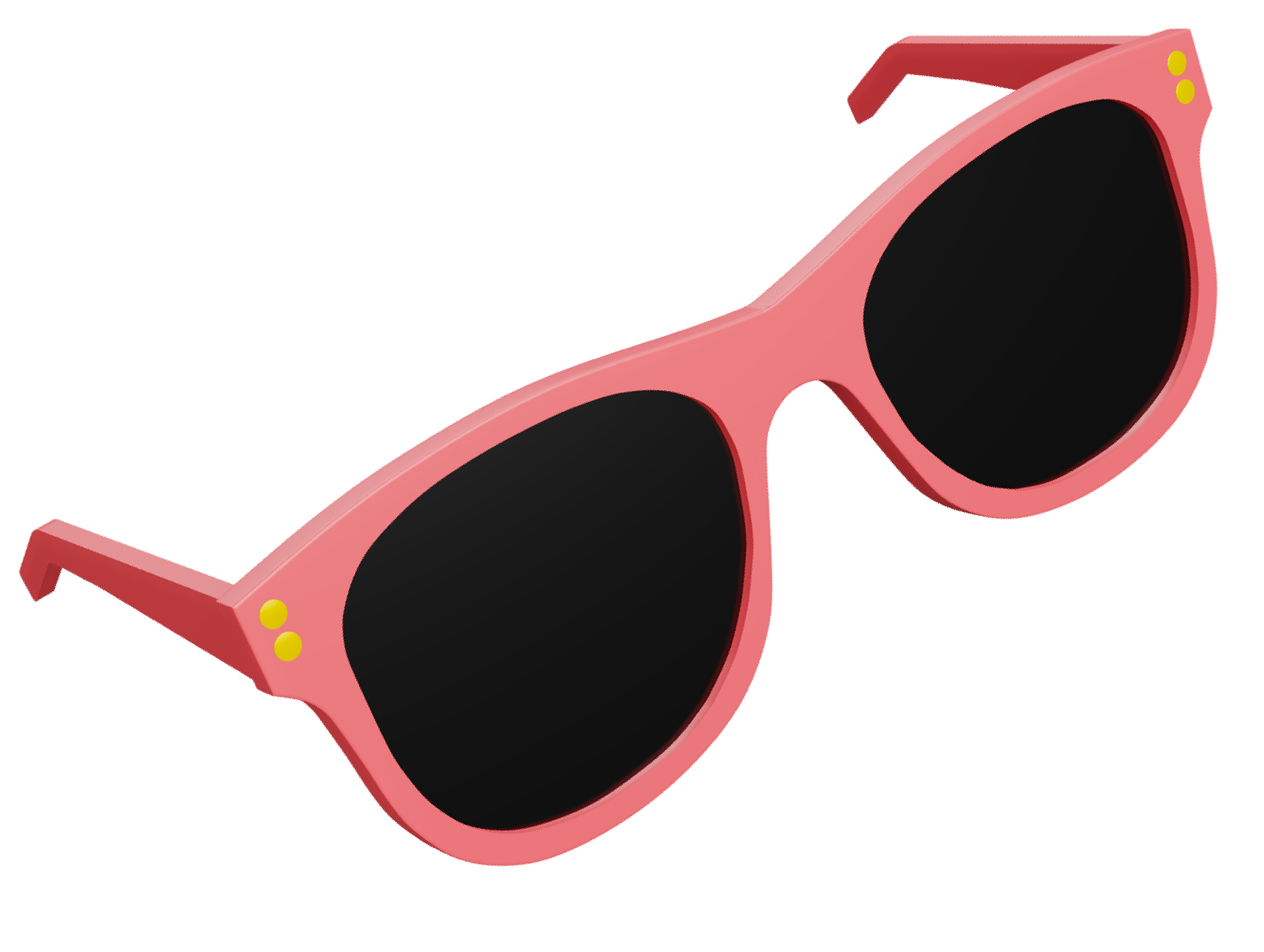 Des lunettes rouges en 3D