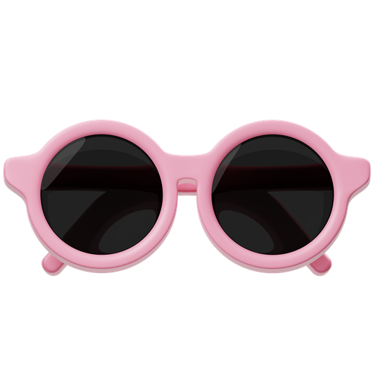 Des lunettes roses