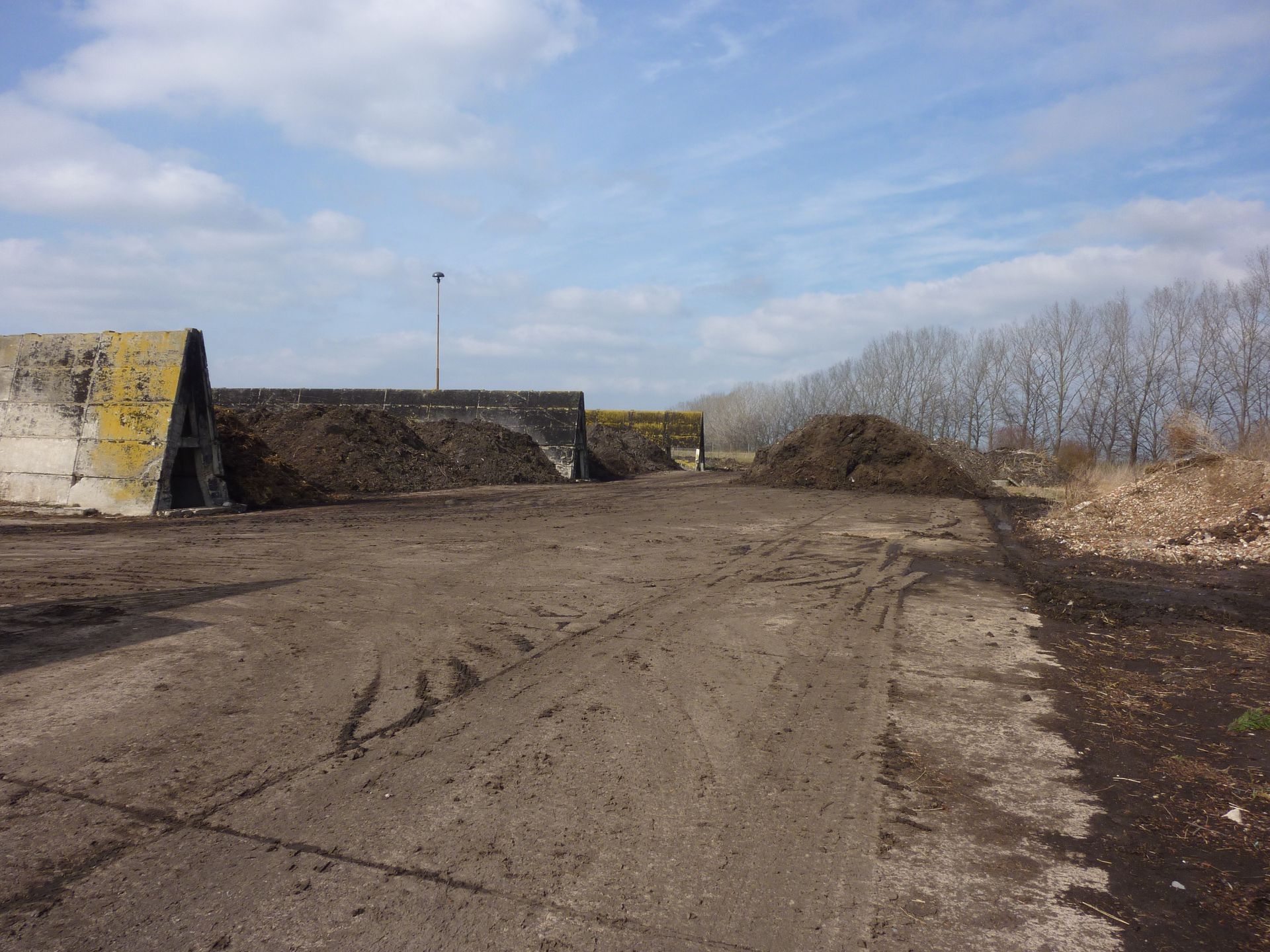 Kompostanlage-Rottelager