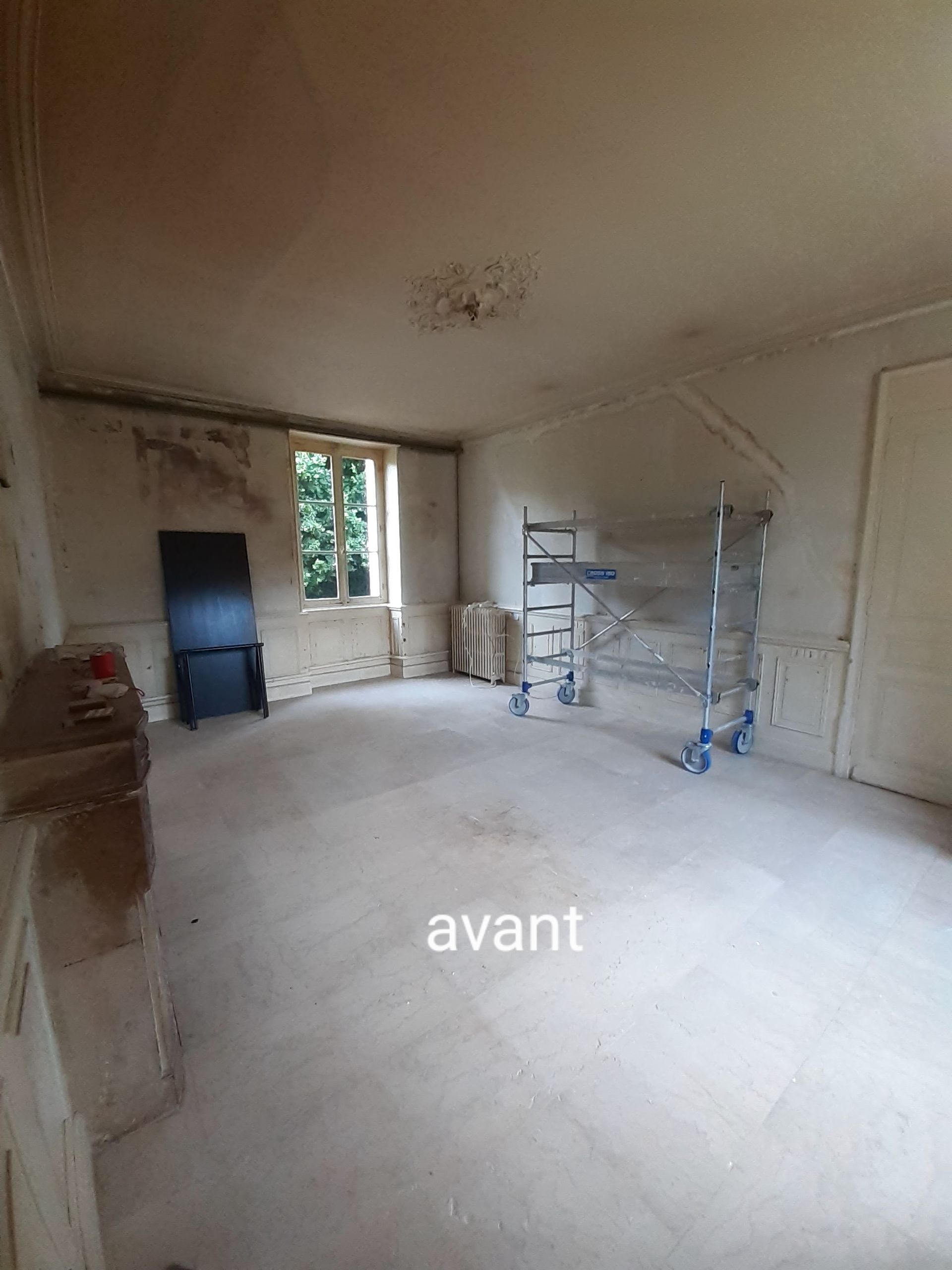 Avant des travaux de peinture