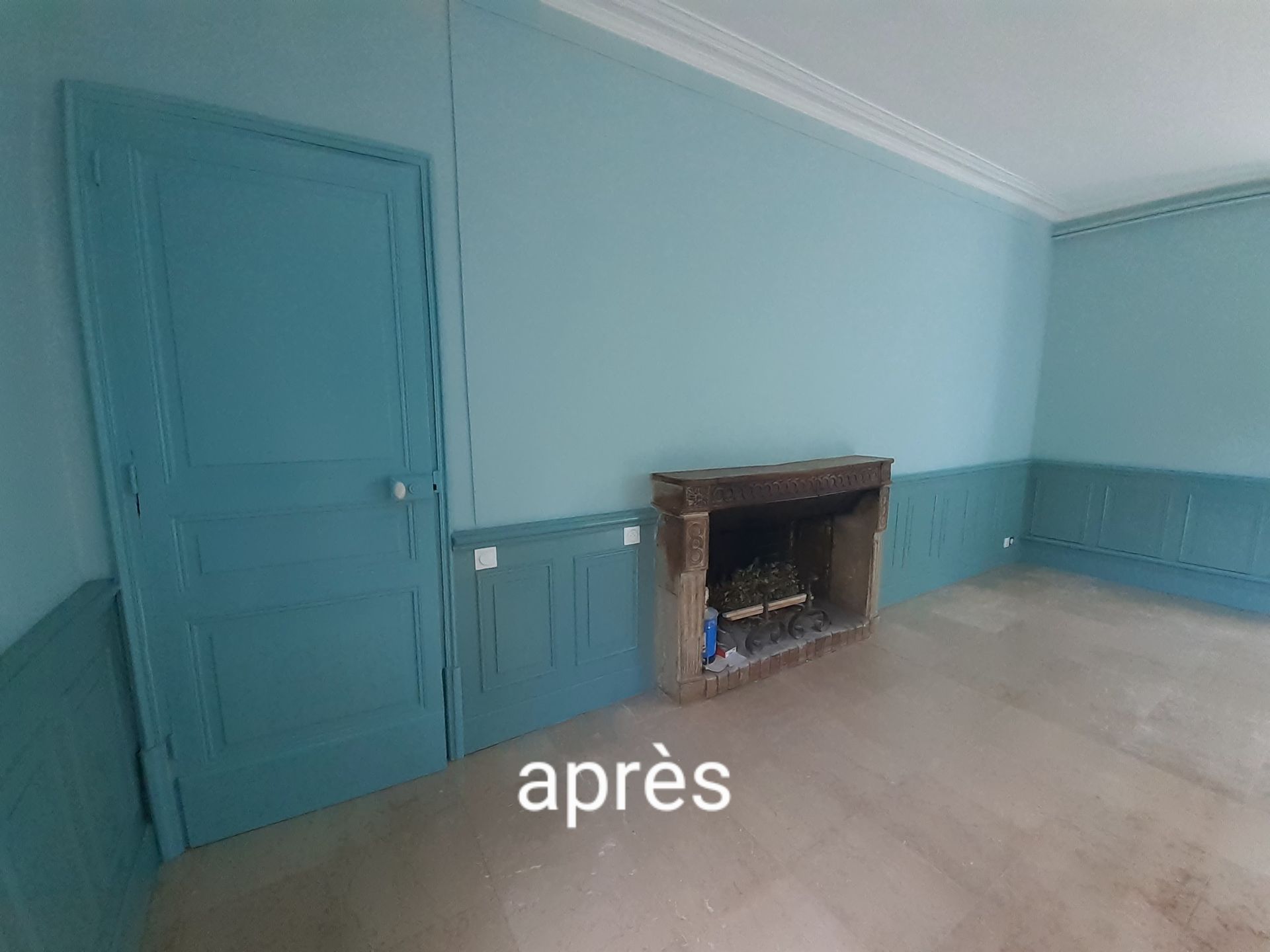 Après des travaux de peinture