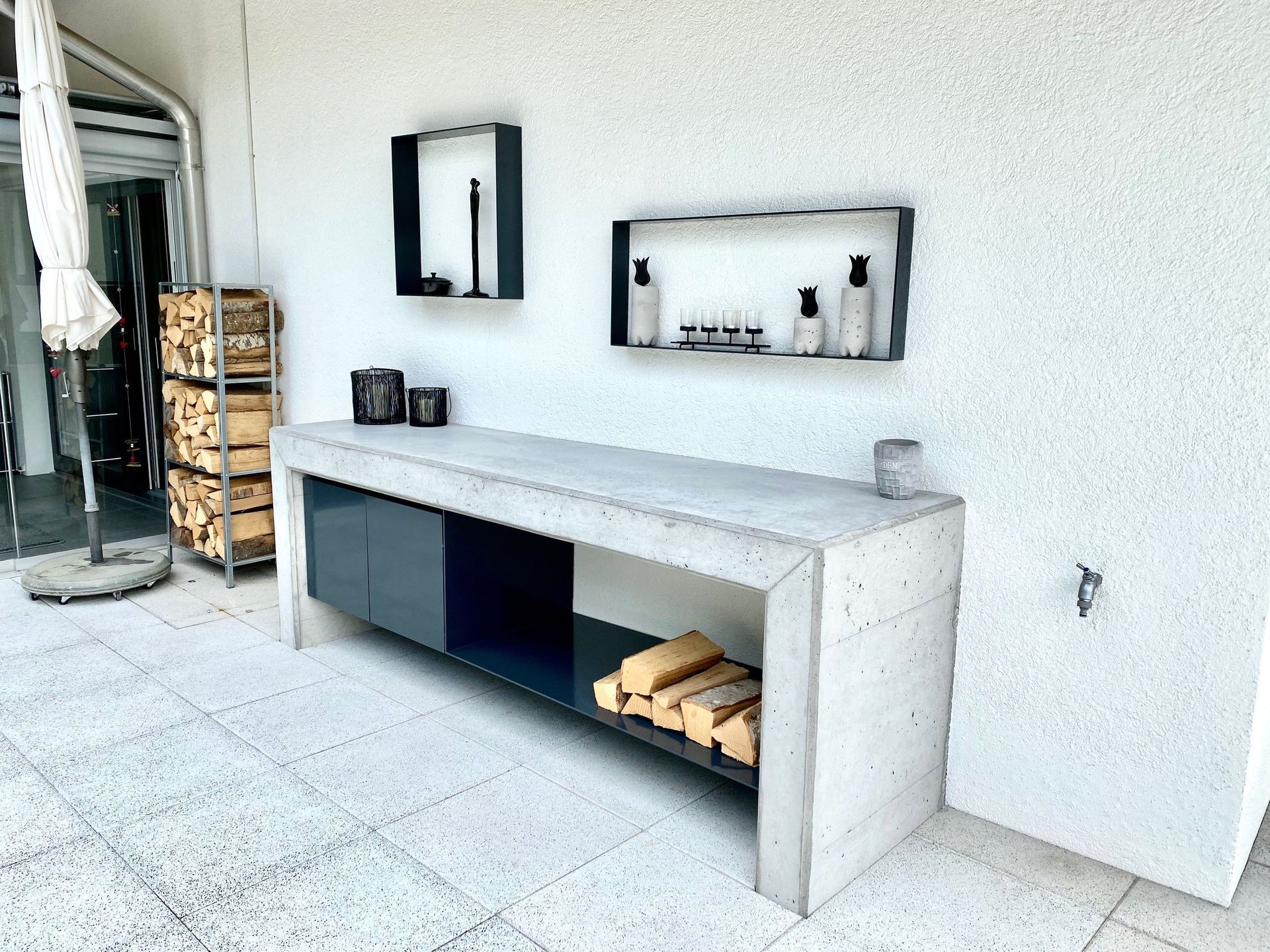 Gartentisch Tisch aus Beton