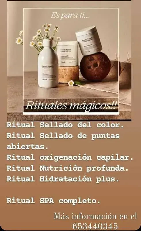 Un anuncio de spa ritual completo en español.